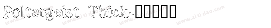 Poltergeist Thick字体转换